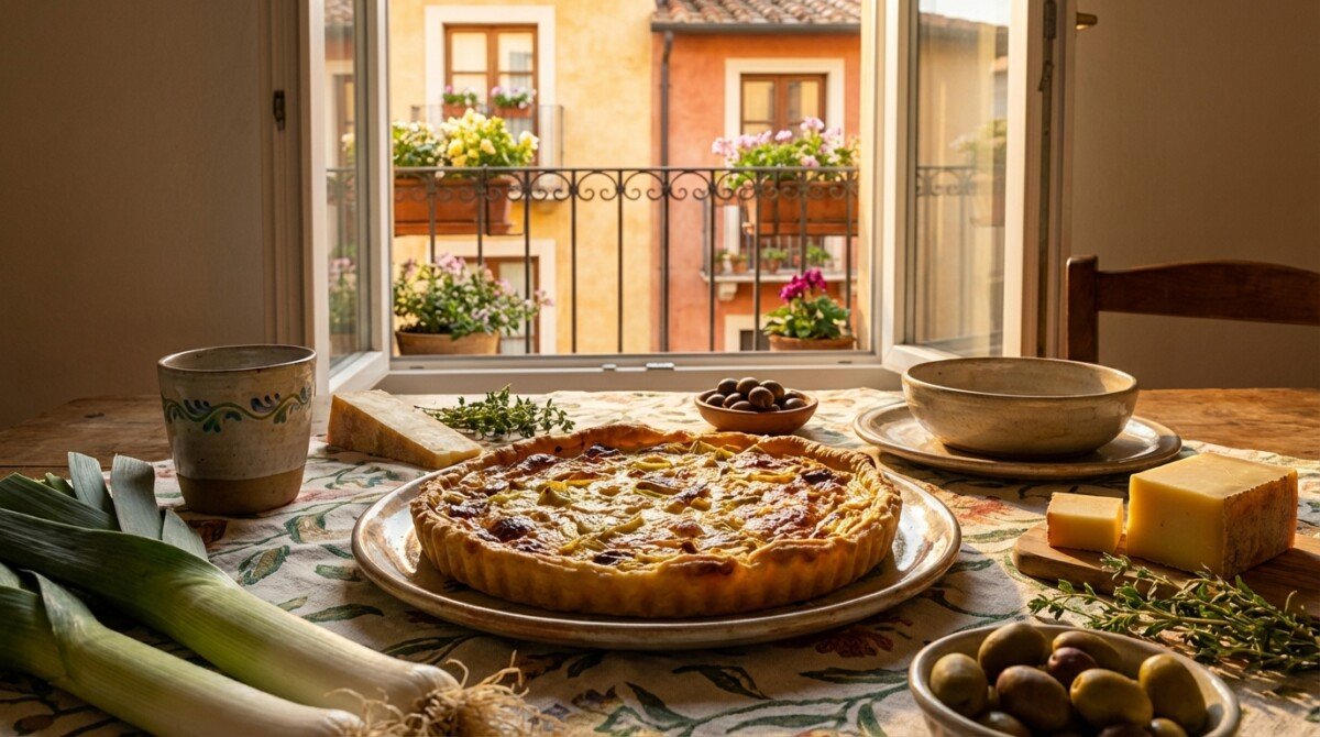 scopri la torta rustica ai porri e comté, una delizia che conquisterà tutta la famiglia, grandi e piccini. perfetta per ogni occasione!