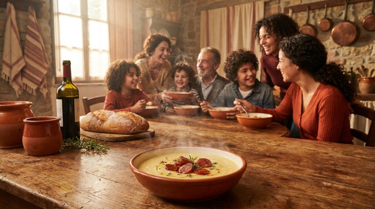 Crema vellutata di cavolfiore e chorizo: il profumo che scalda la casa e illumina le grigie giornate invernali