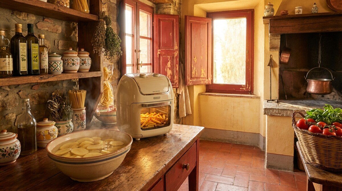 Da quando uso questo metodo, le mie patatine fritte in Airfryer sono perfette: vi svelo il trucco dell'acqua calda