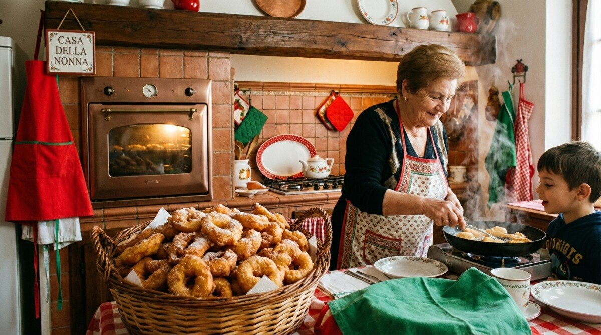 Il profumo irresistibile delle frittelle della nonna fa venire l'acquolina in bocca a tutta la casa prima ancora della prima infornata
