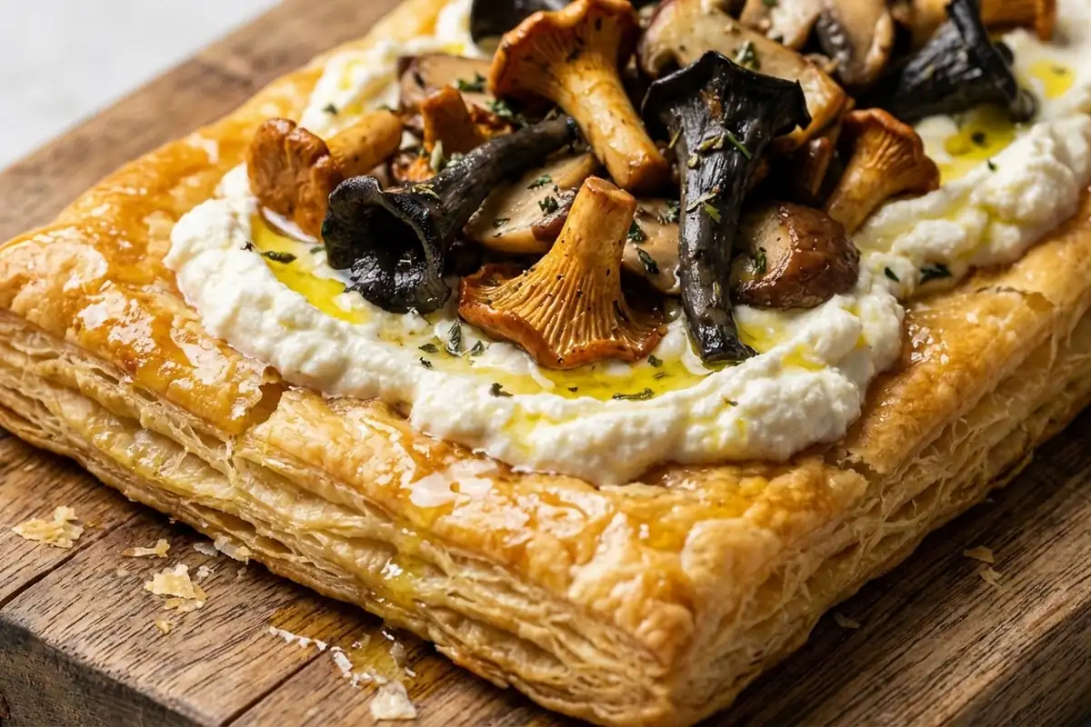 Il trucco per una cena “wow” senza fatica: una torta salata funghi-ricotta che sembra da bistrot ma si fa al volo