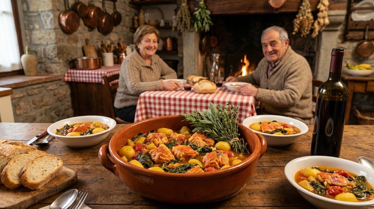 Bollito di gallinella, verdure invernali e aromi intensi: un piatto conviviale firmato Laurent Mariotte