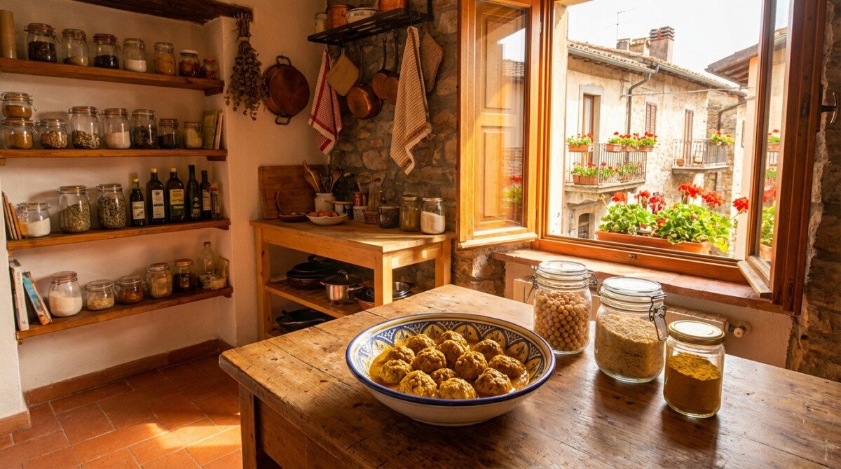 Quattro ingredienti dalla dispensa, zero carne: polpette dorate al curry che si sciolgono in bocca pronte in soli 20 minuti