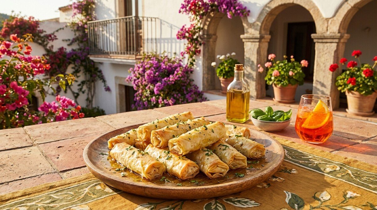 scopri la ricetta semplice e veloce per preparare rotolini di pasta fillo, perfetti per un aperitivo gustoso e sprint. ideali per sorprendere i tuoi ospiti con gusto e facilità.