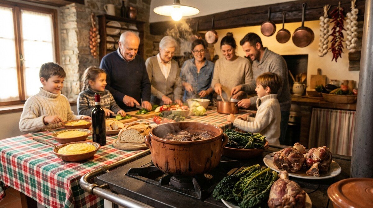 scopri il sapore avvolgente del brasato lento in pentola con cavolo tenero e stinco salato, la ricetta perfetta per riscaldare l'inverno e creare momenti di condivisione.