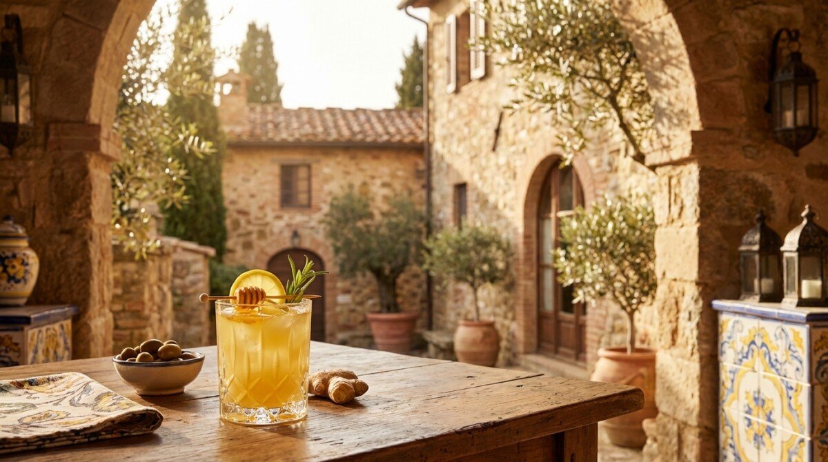 Un giorno, un cocktail: Ginger Smash al limone e miele, la dolcezza speziata per un aperitivo invernale leggero