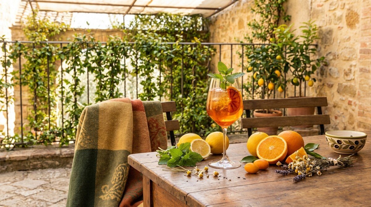 Un giorno, un cocktail: Spritz agrumi e melissa infuso, la delicata nota floreale per riscaldare l'inverno