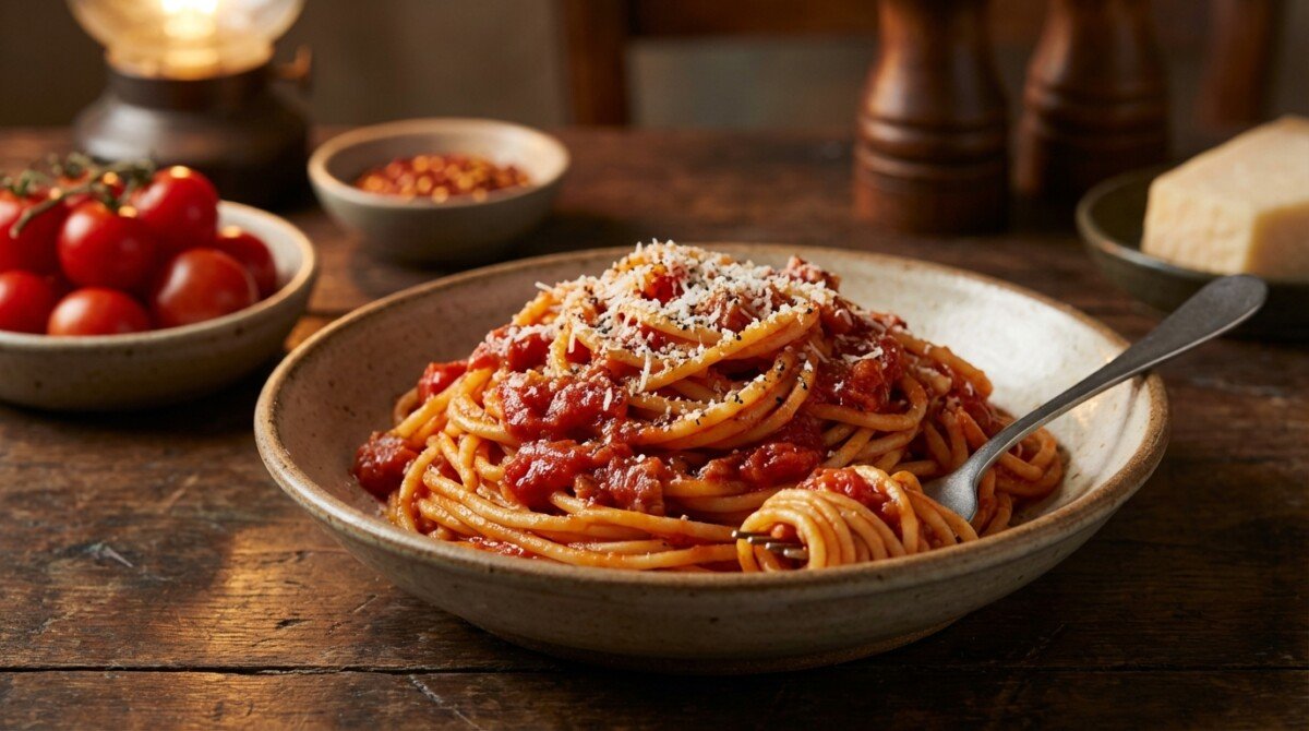 scopri la ricetta dell'amatriciana veloce pronta in 20 minuti: il segreto per un piatto irresistibile e saporito preparato in un lampo, perfetto per ogni occasione.
