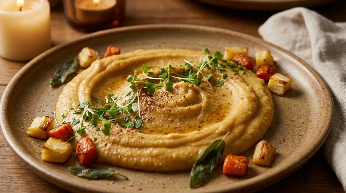 Burro nocciola, noce moscata e una verdura dimenticata: la nuova purea invernale che supera finalmente quella di patate