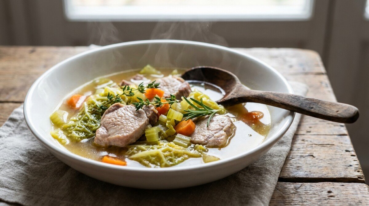 scopri la ricetta della cassoeula veloce versione leggera: un piatto gustoso e facile da preparare in pochi minuti, perfetto per chi cerca leggerezza senza rinunciare al sapore.