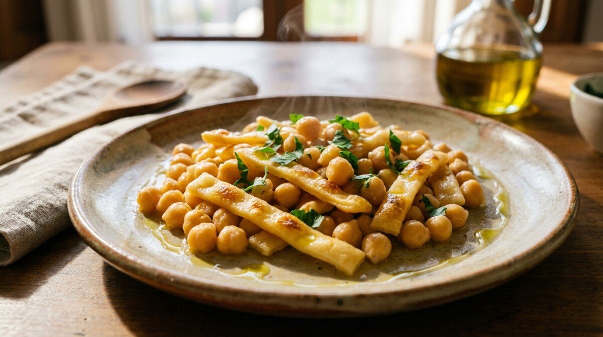 scopri la ricetta tradizionale pugliese di ciceri e tria, facile e veloce da preparare. un piatto autentico e gustoso che devi provare subito!