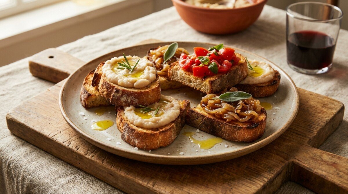 scopri la ricetta segreta dei crostini toscani economici, un antipasto sfizioso e super conveniente perfetto per ogni occasione.