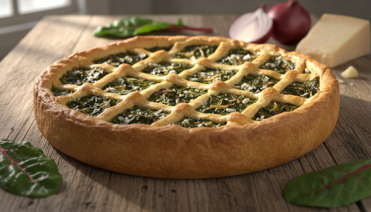 scopri la ricetta tradizionale dell'erbazzone reggiano, un piatto tipico con un sapore autentico e genuino della cucina emiliana.