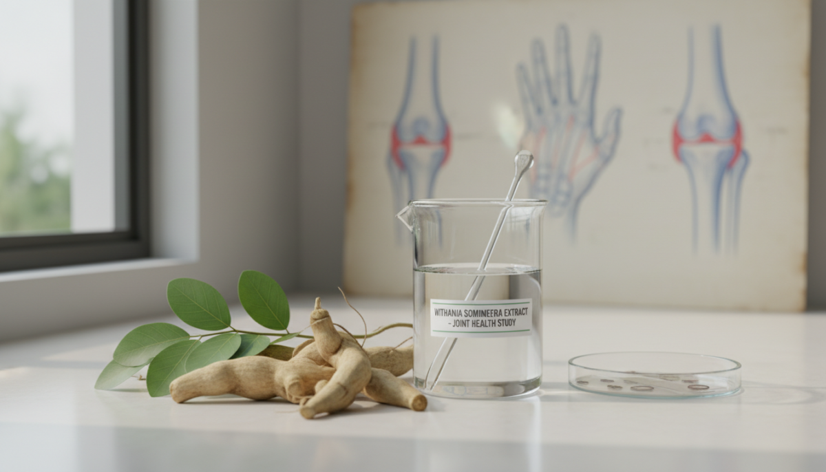 scopri cosa dice la ricerca scientifica sull'ashwagandha per la salute delle articolazioni, analizzando evidenze reali senza promettere miracoli.