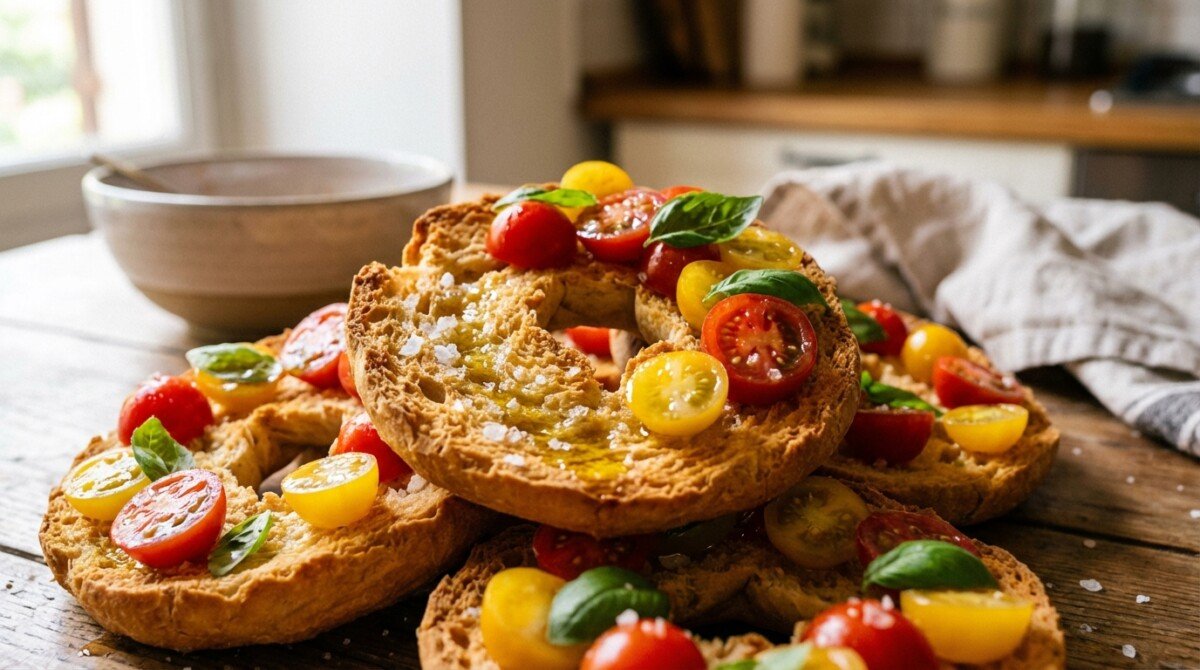 scopri come preparare friselle croccanti e gustose in pochi minuti con la nostra guida facile e completa. ricette fatte in casa per un risultato perfetto ogni volta.
