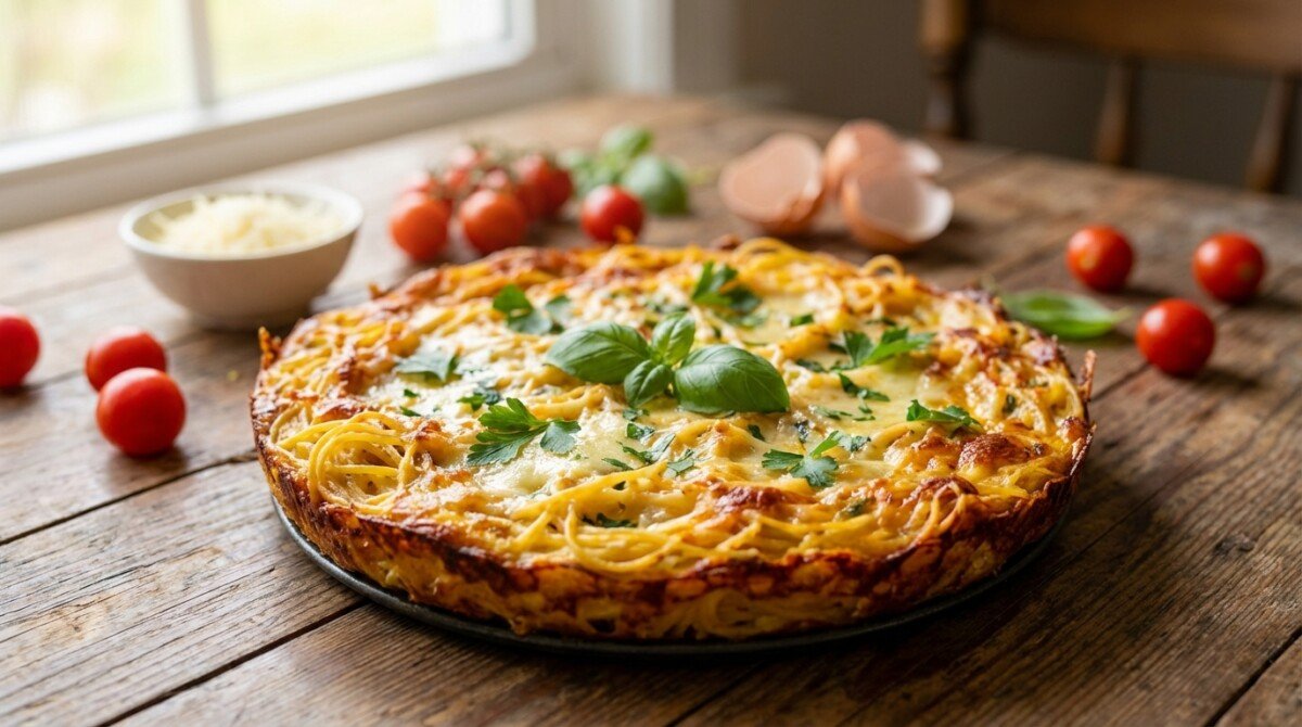 scopri come trasformare gli avanzi di pasta in una deliziosa frittata economica con questa ricetta facile e veloce, perfetta per un pasto gustoso e senza sprechi.