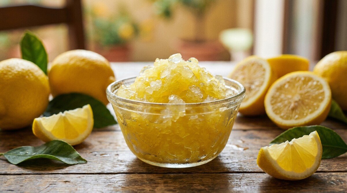 scopri come preparare la granita siciliana al limone fatta in casa con questa ricetta semplice e irresistibile, perfetta per rinfrescare le tue estati con un tocco autentico e delizioso.