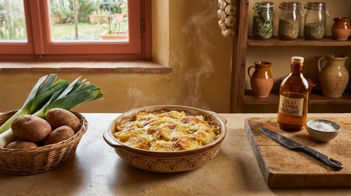 Gratin di patate e porri: il piatto rustico che sta conquistando sempre più case questo inverno, mettendo da parte le lasagne