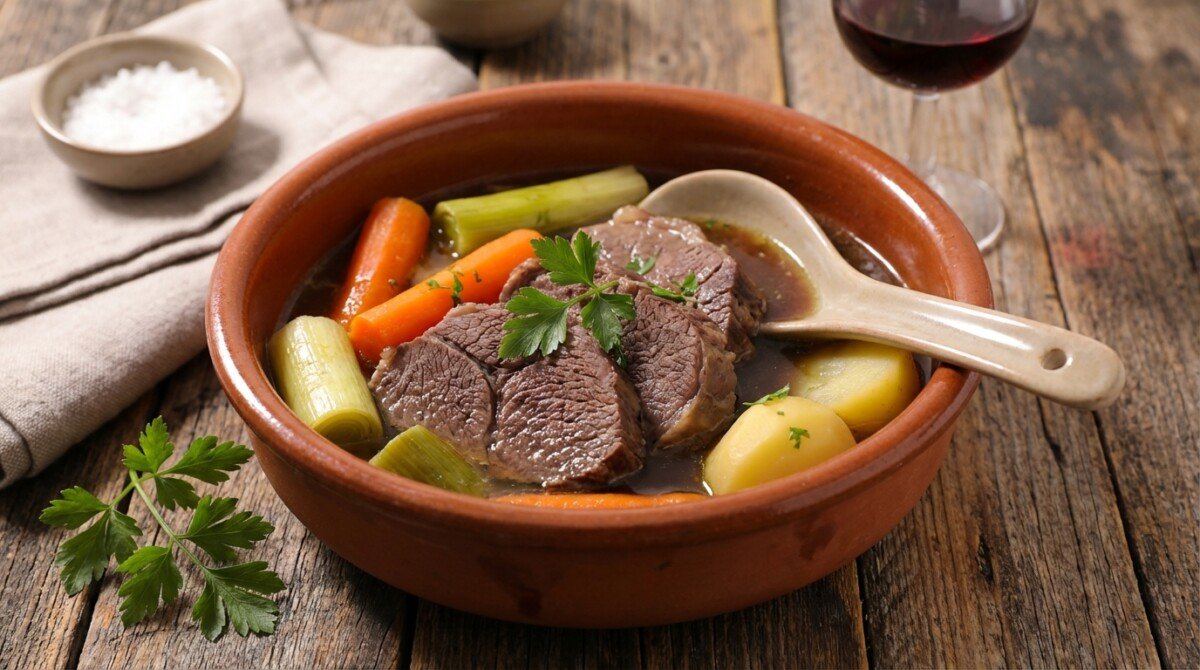 scopri il segreto di un pot-au-feu perfetto con la carne speciale che laurent mariotte ordina sempre al macellaio per un brodo ricco e saporito.
