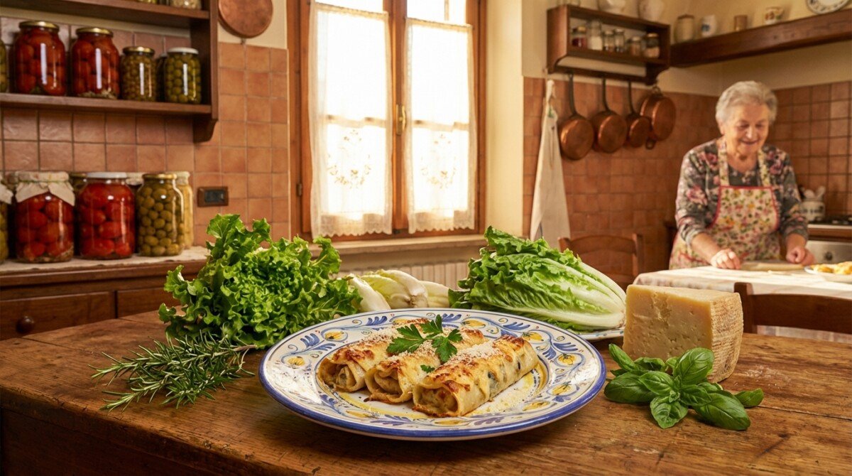 scopri le ricette tradizionali delle indivie della nonna: involtini gustosi, guarniti e gratinati per rivivere i sapori autentici e dolci dell'infanzia.