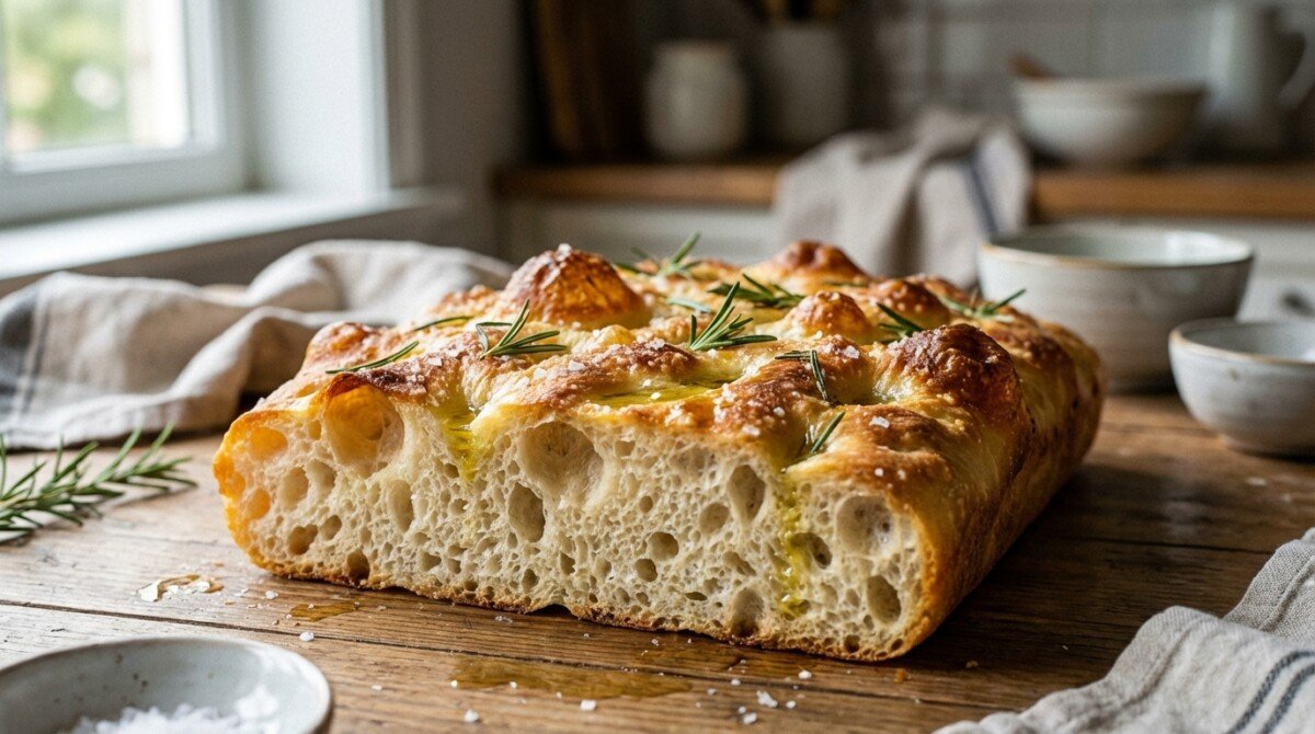 scopri la ricetta autentica della focaccia barese alta e soffice: segui i passaggi dettagliati per ottenere una bontà irresistibile da gustare a casa.