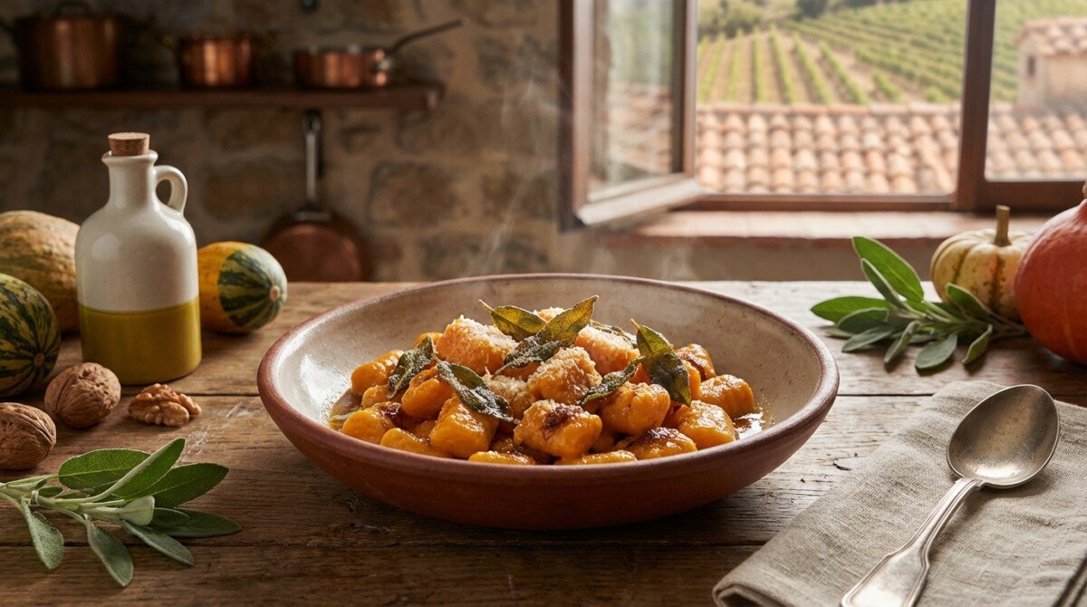 La ricetta confortante che conquista tutti questo inverno: gnocchi di zucca violina con salvia dorata