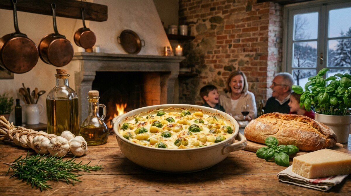 scopri come preparare ogni domenica sera d'inverno questo piatto cremoso e delizioso con cavoletti di bruxelles, pronto in soli 20 minuti e amato da tutta la famiglia.