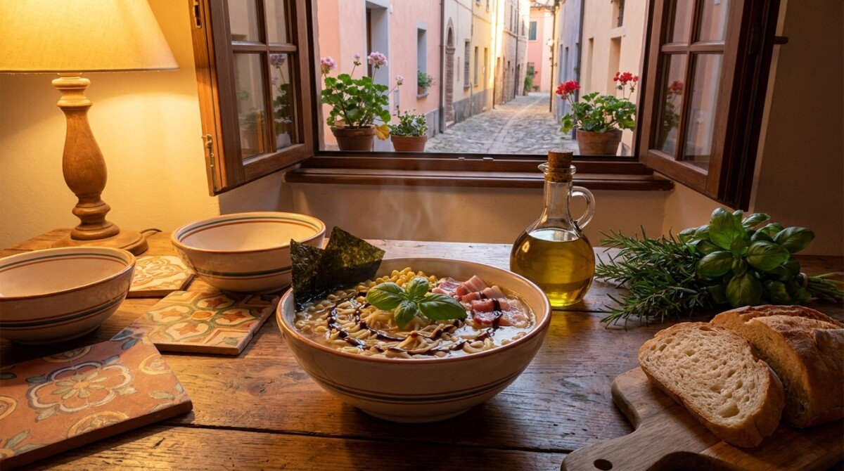 scopri l'ingrediente segreto che trasforma il tuo ramen invernale in un piatto ultra-confortevole, perfetto per le tue cene fredde.