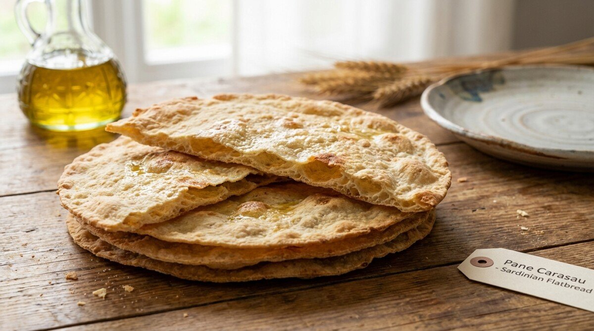 scopri la ricetta facile del pane carasau per prepararlo a casa in pochi minuti e sorprendere tutti con la sua croccantezza unica e irresistibile.