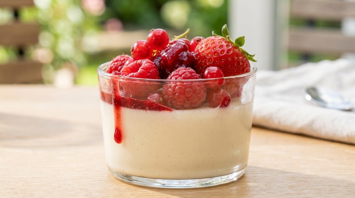 scopri la ricetta della panna cotta ai frutti rossi, un dessert fresco, cremoso e irresistibile perfetto per ogni occasione. provala subito e conquista tutti con il suo sapore unico!