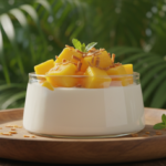 Panna cotta cocco e mango per un dessert esotico e rinfrescante