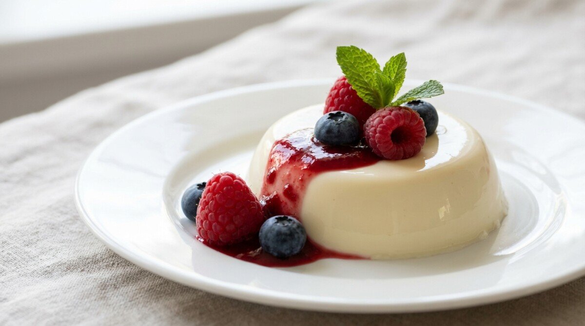 scopri la ricetta della panna cotta senza panna, preparata con latte, che ti sorprenderà per la sua cremosità e il gusto delicato. un dessert leggero e irresistibile!