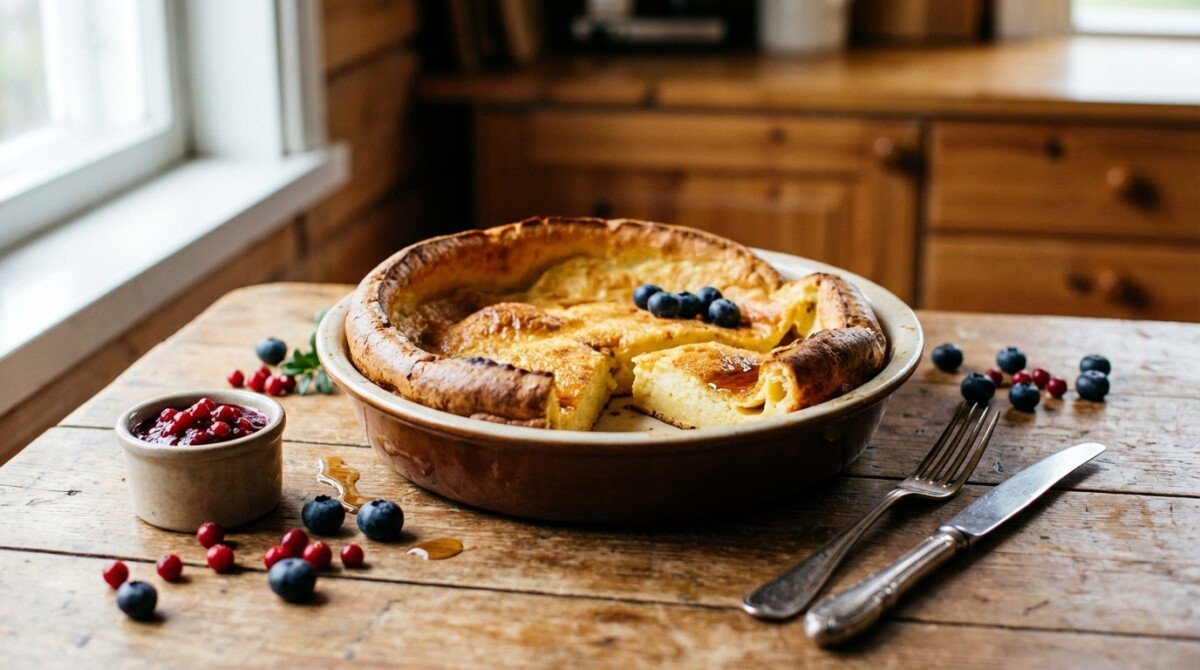 scopri il pannukakku, la soffice frittata dolce finlandese cotta al forno, pronta in soli 5 minuti e amata da tutta la famiglia. una deliziosa ricetta semplice e veloce per ogni occasione.