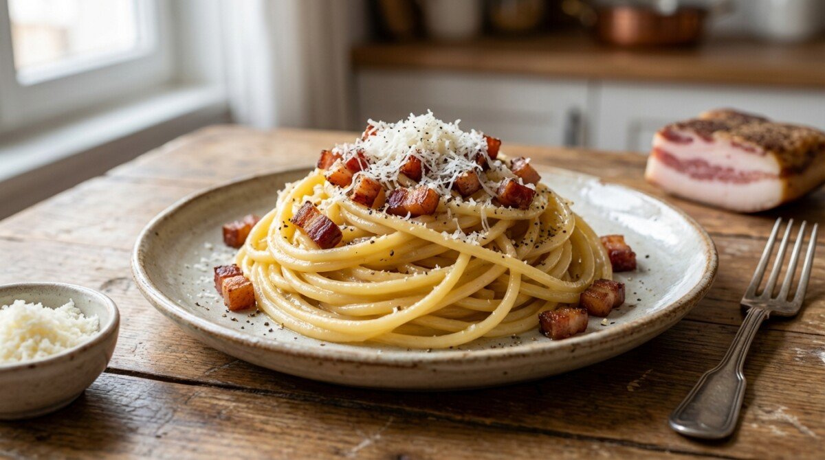 scopri come preparare la pasta alla gricia facile e autentica, il piatto romano tradizionale che puoi realizzare in meno di 15 minuti. un segreto per un sapore unico e genuino!
