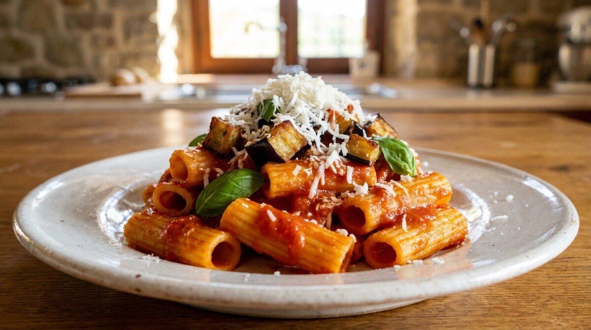 scopri la ricetta economica della pasta alla norma, un piatto delizioso e veloce che ti salva la cena senza svuotare il portafoglio.