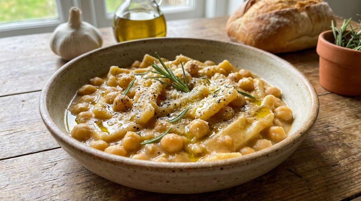 scopri la ricetta segreta della pasta e ceci romana, un piatto autentico e genuino che ti farà innamorare della tradizione culinaria italiana.