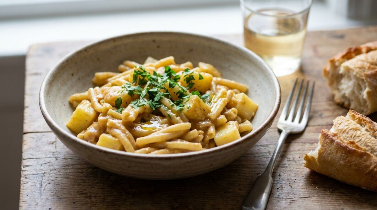 scopri la ricetta facile di pasta e patate, pronta in meno di 30 minuti con pochi ingredienti. il piatto perfetto per una cena veloce e gustosa.