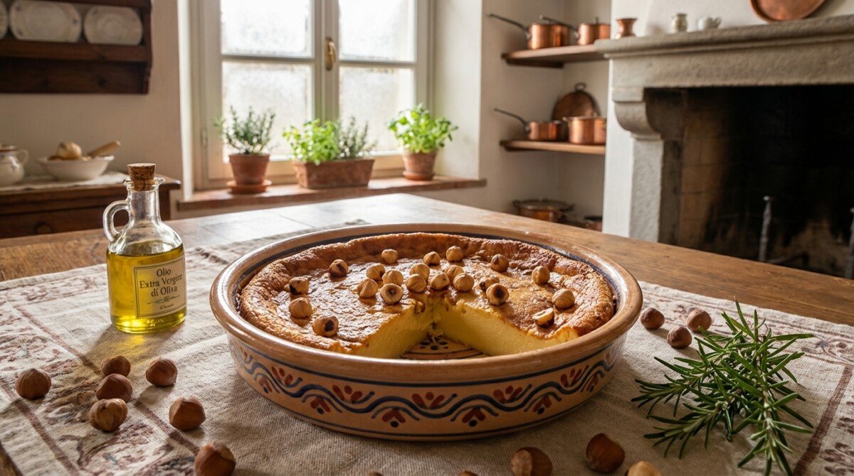 scopri il clafoutis invernale perfetto: cuore morbido, nocciole croccanti e preparazione veloce per un dessert irresistibile.