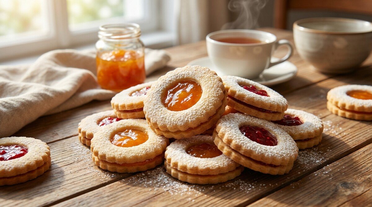 impara a preparare i biscotti occhi di bue con marmellata seguendo una ricetta semplice e veloce, perfetta per deliziare tutta la famiglia con dolcezza irresistibile.