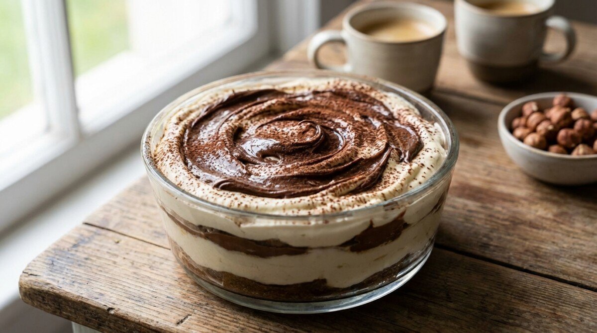 scopri la ricetta facile e veloce per un tiramisù nutella e mascarpone cremoso e irresistibile, perfetto per sorprendere i tuoi ospiti in pochi minuti.