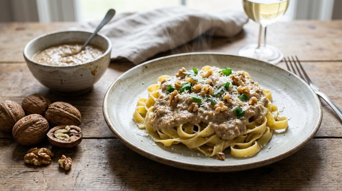 impara a preparare la salsa di noci facile e veloce con la nostra ricetta segreta degli chef. trasforma i tuoi piatti in pochi minuti con questo condimento delizioso e originale.
