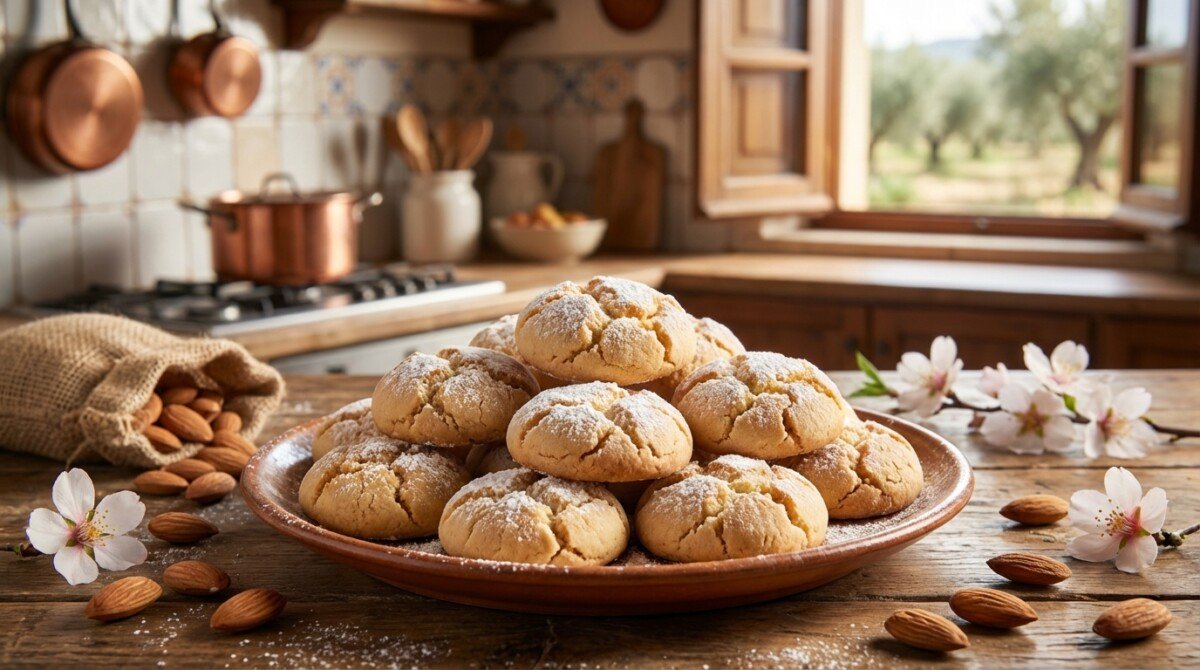 scopri il segreto dei biscotti morbidi alla mandorla siciliani, una delizia irresistibile che conquisterà il tuo palato con la sua freschezza e dolcezza in ogni morso.