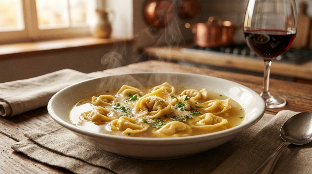 esplora la ricetta autentica dei tortellini in brodo tradizionali, un piatto ricco di sapore che conquista ogni palato con la sua genuinità e tradizione italiana.