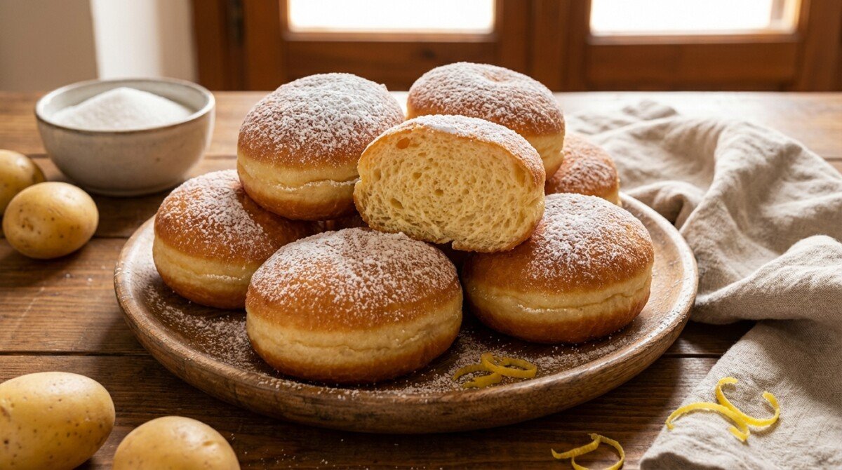 scopri come preparare le autentiche graffe napoletane soffici con patate, una delizia tradizionale che conquista ogni palato in pochi minuti. ricetta facile e veloce per dolci irresistibili.