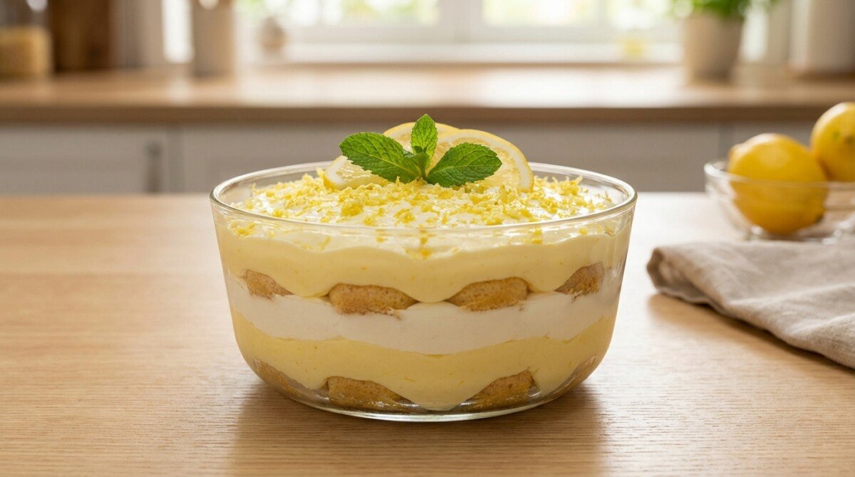 prova il tiramisù al limone senza caffè: una delizia fresca, cremosa e semplicissima da preparare, perfetta per sorprendere tutti con un dessert leggero e irresistibile.