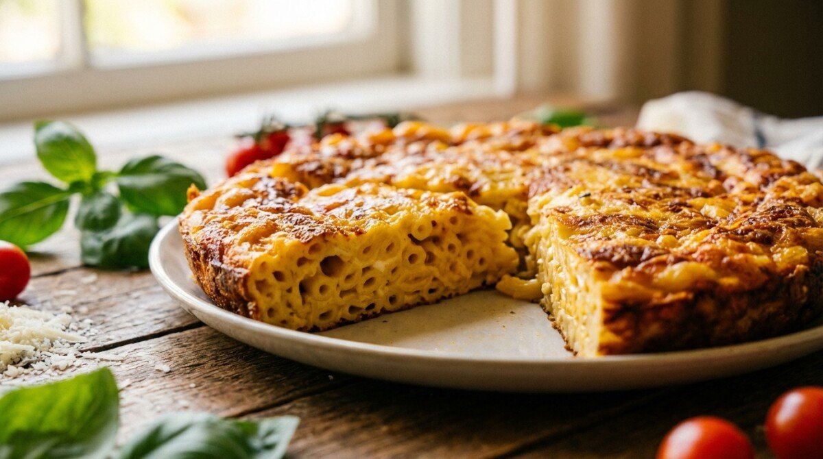 scopri la ricetta autentica della frittata di maccheroni napoletana, un piatto delizioso e sorprendente che trasforma gli avanzi in un vero capolavoro culinario.