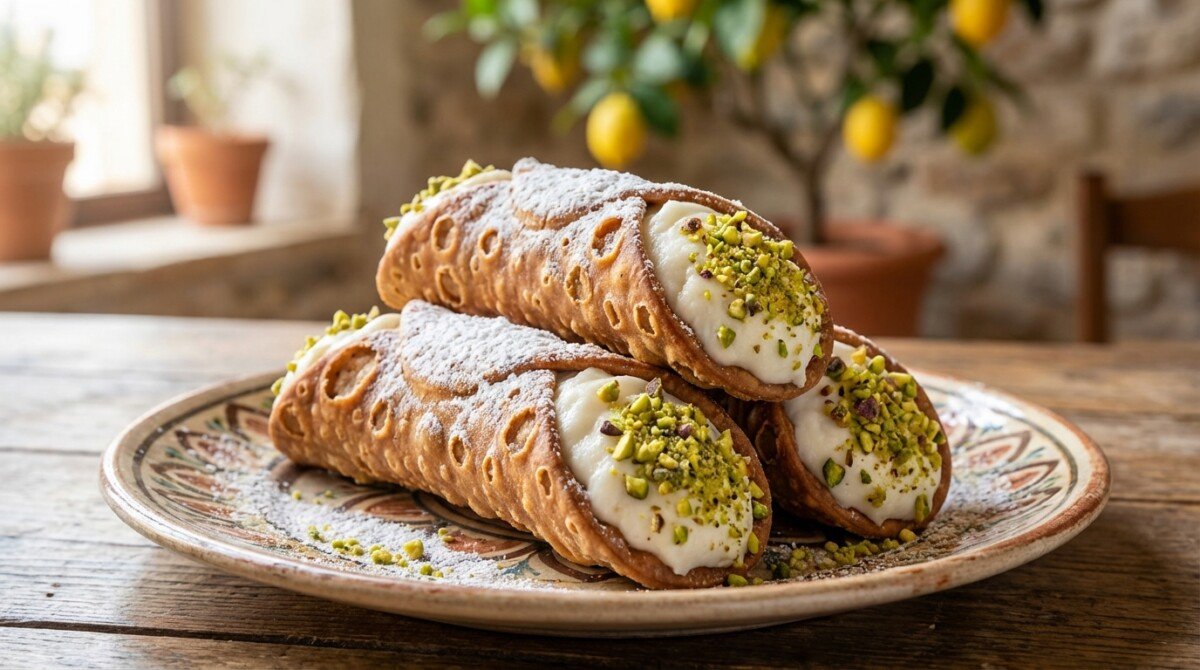 scopri come preparare i cannoli siciliani con ricotta e pistacchio, un dessert tradizionale dal sapore unico che delizierà ogni palato con la sua dolcezza irresistibile.
