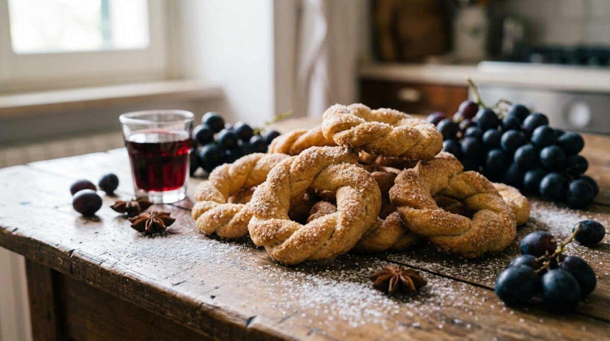 scopri la deliziosa ricetta segreta dei taralli dolci al vino tipici della puglia, un biscotto unico che conquisterà il tuo palato con il suo sapore autentico e irresistibile.