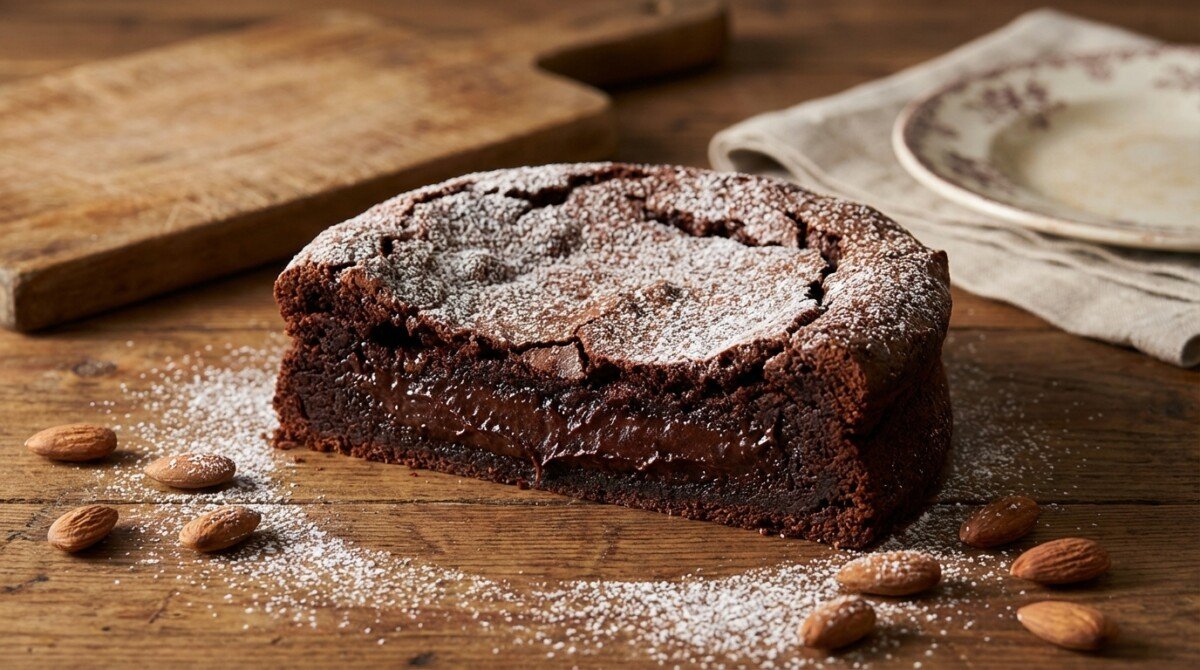 scopri la ricetta facile e irresistibile della torta caprese al cioccolato fondente, un dolce delizioso perfetto per ogni occasione che tutti vogliono provare.