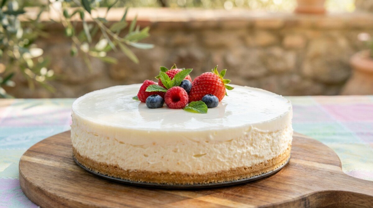 prova la torta fredda allo yogurt italiana, perfetta per l'estate: fresca, facile da preparare e dal gusto irresistibile che conquisterà tutti.